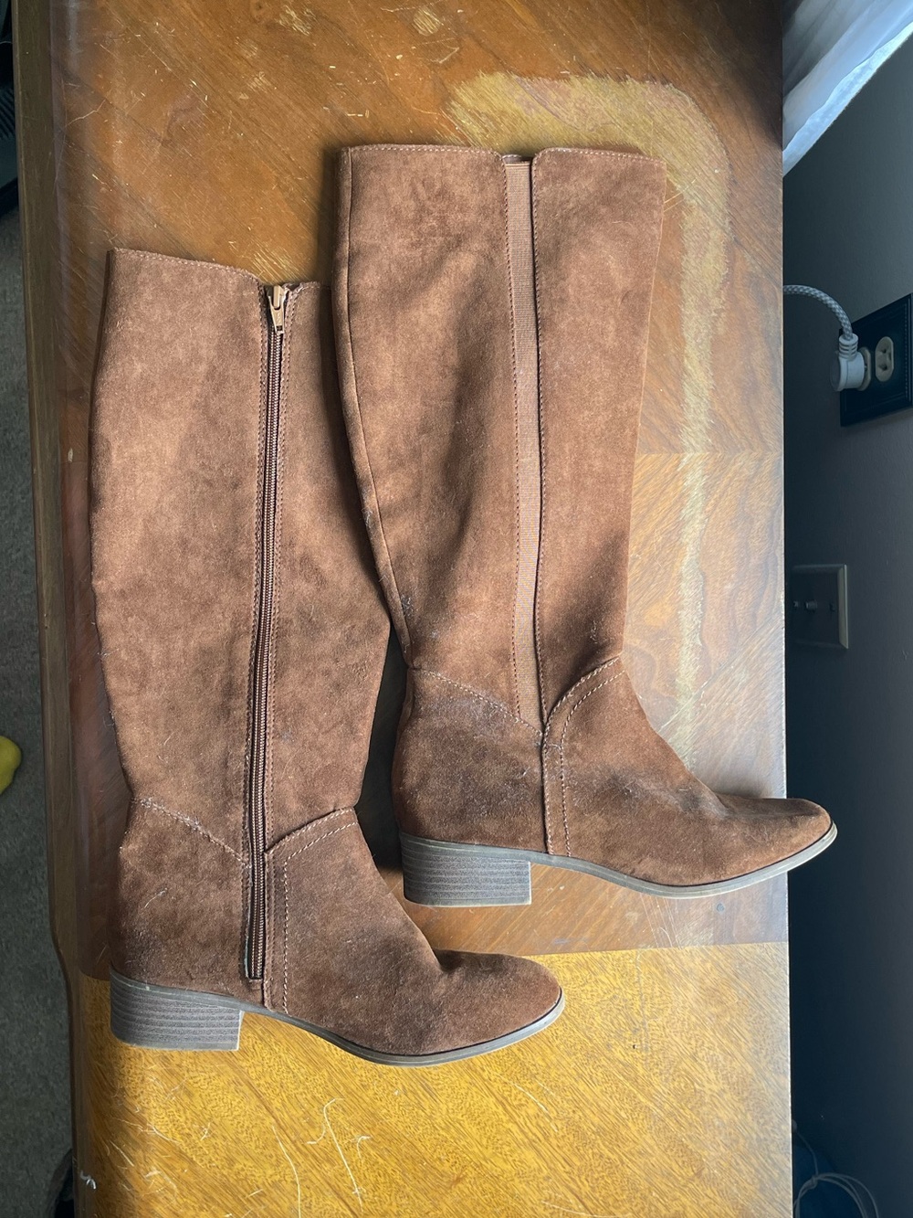 Target Classic Brown Suede Knee-High Boots